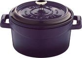 LAVA gietijzeren mini stoofpannetje - Cast Iron - Ø 10cm Trendy Paars