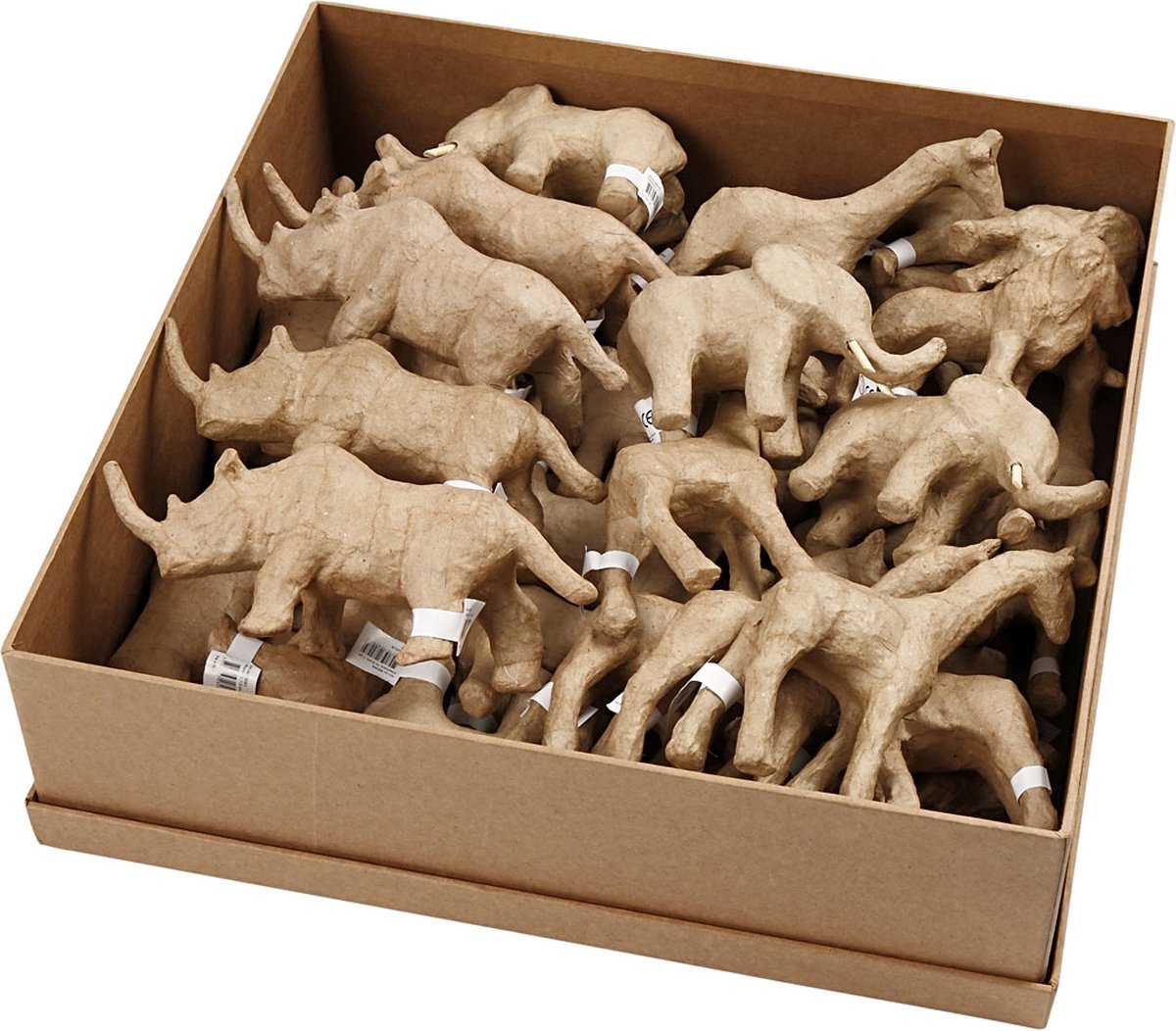 Jungledieren, h: 7,5-10 cm, 32 stuks