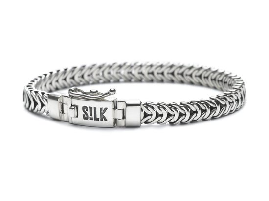 SILK Jewellery - Zilveren Armband - Connect - 347.19 - Maat 19 | bol.com