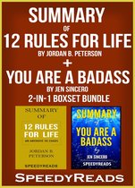 Omslag Summary of 12 Rules for Life: An Antidote to Chaos by Jordan B. Peterson + Summary of You Are A Badass by Jen Sincero 2-in-1 Boxset Bundle