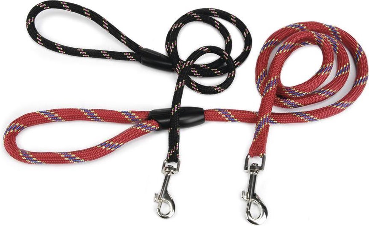 Beeztees - Hondenriem - Rond - Zwart - 100 cm x 13 mm