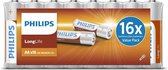 Philips LongLife Batterijen AA - voordeelverpakking - 16 stuks