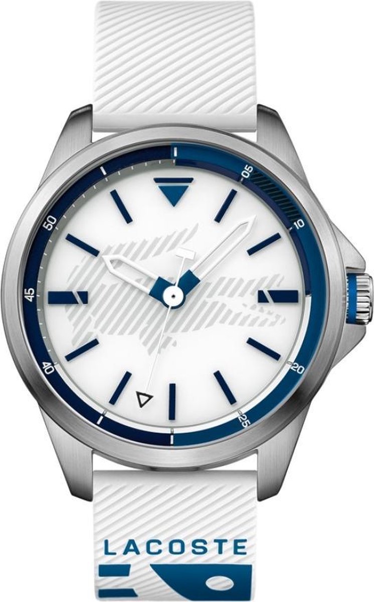 Lacoste LC2010942 horloge heren - wit - edelstaal
