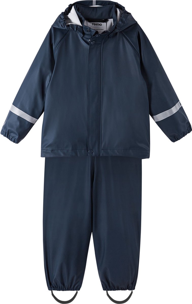 Reima - Regenpak voor kinderen - Gerecycled polyester - Tihku - Marineblauw - maat 86cm