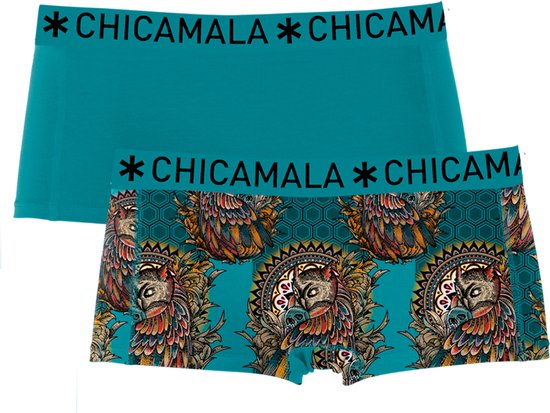 Chicamala Meisjes Boxershorts - 2 Pack - Maat 122/128 - Meisjes Onderbroeken