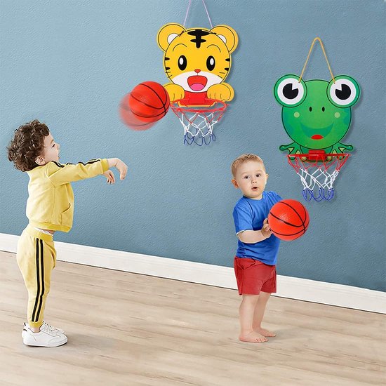 Panier de basket - Zinaps Mini Basketbal d'intérieur pour enfants Miotlsy 2  pièces