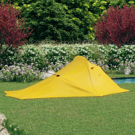 VidaXL Tipi-Zelt für 8 Personen wasserdicht grau und orange