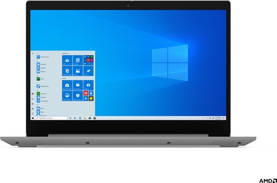 Lenovo IdeaPad 3 15.6" FullHD laptop - Ryzen 5 3500U - 8GB - 256GB SSD - Windows 10 Home - Lenovo - Hoofdafbeelding