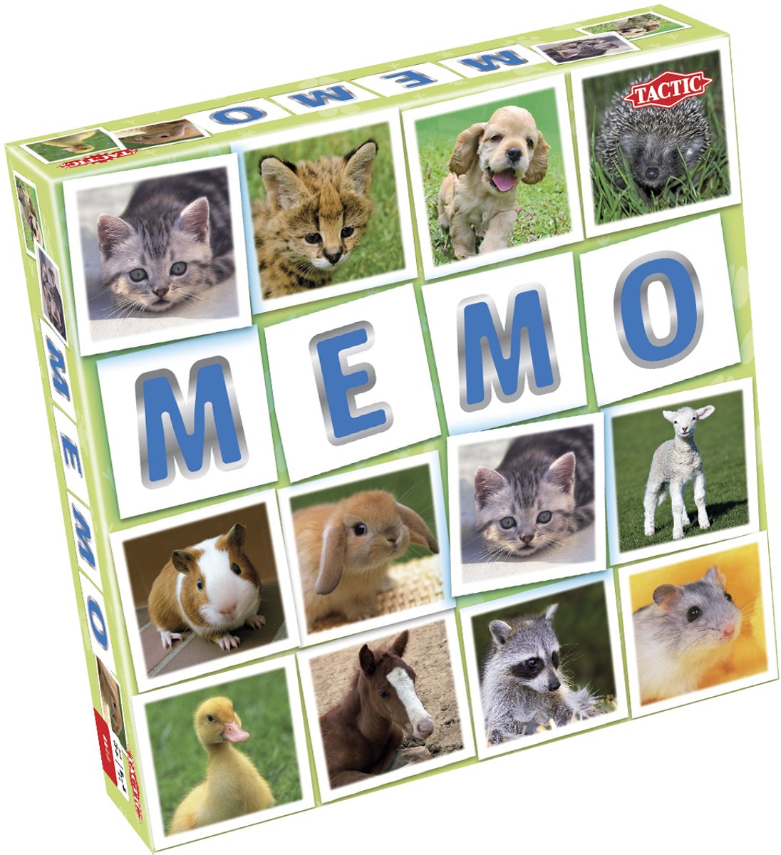 Tactic Memo Babydieren - Memospel - Zoek de Juiste Paren - Schattige Jonge Dieren van Over de Hele Wereld - Educatief Gezelschapsspel voor Kinderen en Families - 2 tot 6 Spelers - Vanaf 3 Jaar