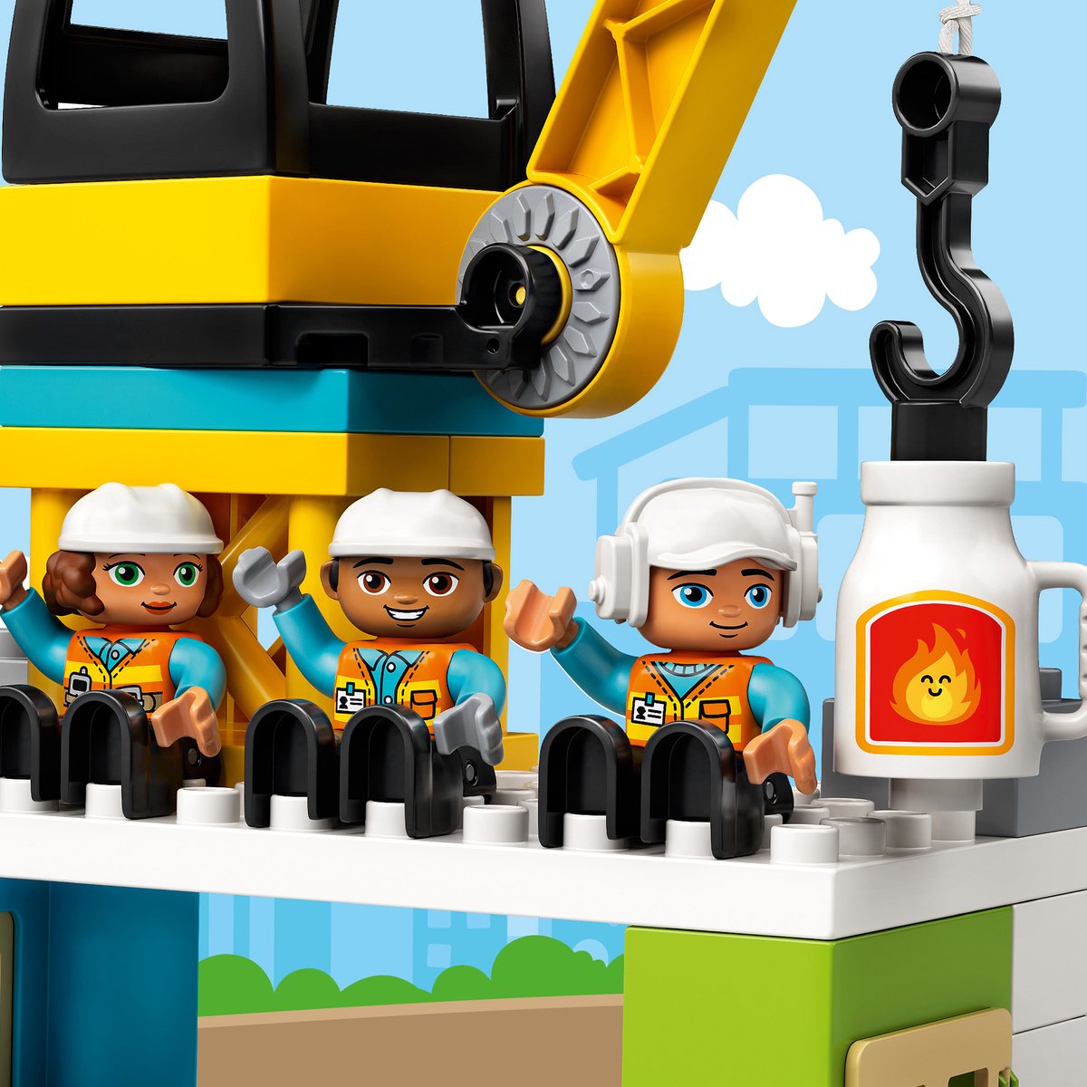 LEGO DUPLO Torenkraan & Bouwterrein 10933 — afbeelding 18