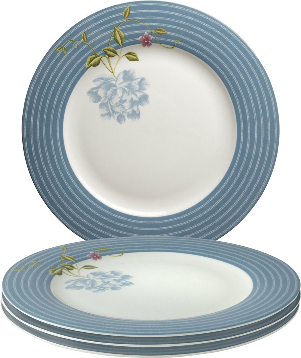 Laura Ashley Heritage Collectables Borden set van 4 Dinerborden Ø 26cm Seaspray Candy Stripe