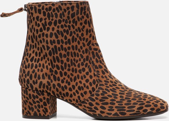 Linea Zeta Enkellaarsjes luipaard Suede - Maat 38 | bol.com