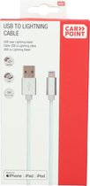 Carpoint - Câble Lightning 1 Mètre - Câble de chargement USB vers MFI 8 broches 1m