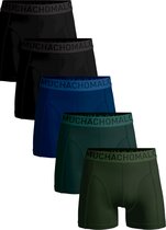 Muchachomalo Heren Boxershorts 5 Pack - Normale Lengte - M - 95% Katoen - Mannen Onderbroek met Zachte Elastische Tailleband