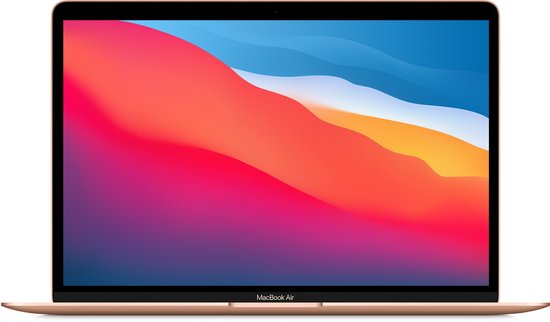 Apple MacBook Air (November, 2020) MGNE3N/A - 13.3 inch - Apple M1 - 512 GB - Goud