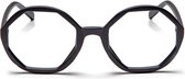 Looplabb trendy leesbril lolita / zwart - sterkte: +2.50 - moderne leesbril