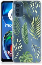 Back Case Siliconen Hoesje Motorola Moto E32 Telefoonhoesje Bladeren
