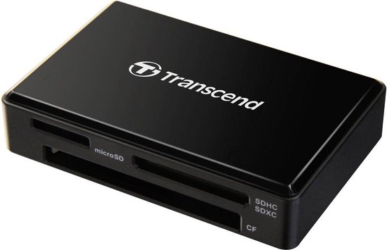 Transcend RDF8K2 - Kaartlezer (CF, SDHC, microSDHC, SDXC, microSDXC, SDHC UHS-I, SDXC UHS-I, microSDHC UHS-I, microSDXC UHS-I) - USB 3.1 Gen 1