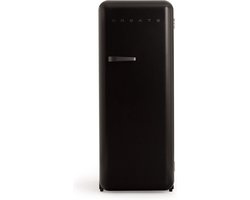 CREATE - Koelkast in retrostijl - Zwart - Handvat Zwart - FRIDGE RETRO 281L
