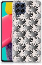 Coque Téléphone pour Samsung Galaxy M53 Coque Smartphone Salamandre Gris
