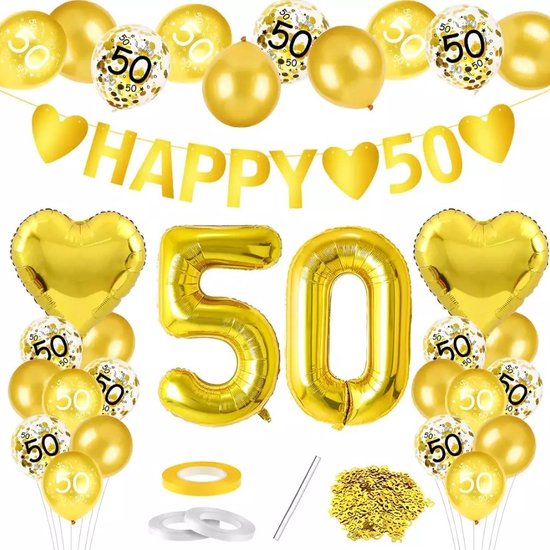 Partypakket® 50 jaar getrouwd Versiering - 50 Jaar Verjaardag