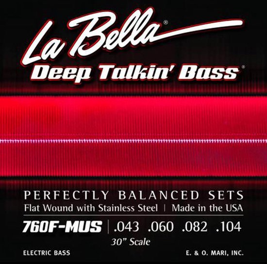 Jeu de cordes pour guitare basse électrique La Bella Deep Talkin' L-760F-  MUS