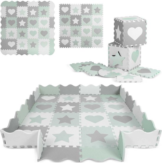 Tapis Puzzle Bébé (XXL) 150x150 CM - Tapis Mouss…