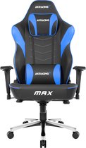 AKRacing Master Max - Gamestoel - Zwart/Blauw PU-leer