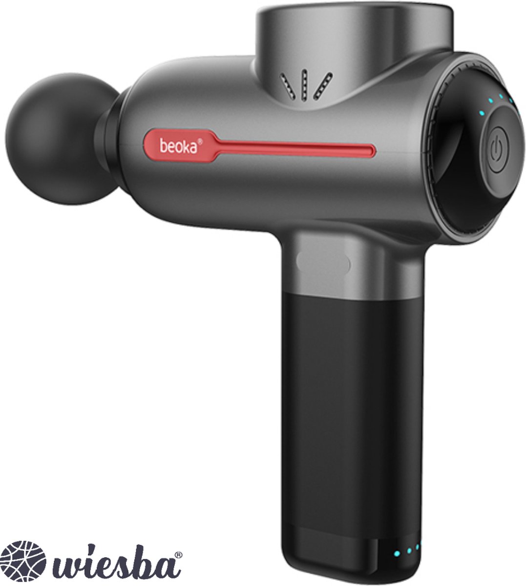 Beoka M2 - Massage Gun PRO - Professioneel Massage Pistool - Sport en Relax Massage Apparaat - Zwart Massagepistool - Inclusief Koffer - Grijs - Bestseller