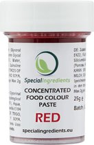 Geconcentreerde Voedingskleur Pasta - Rood - 25 gram