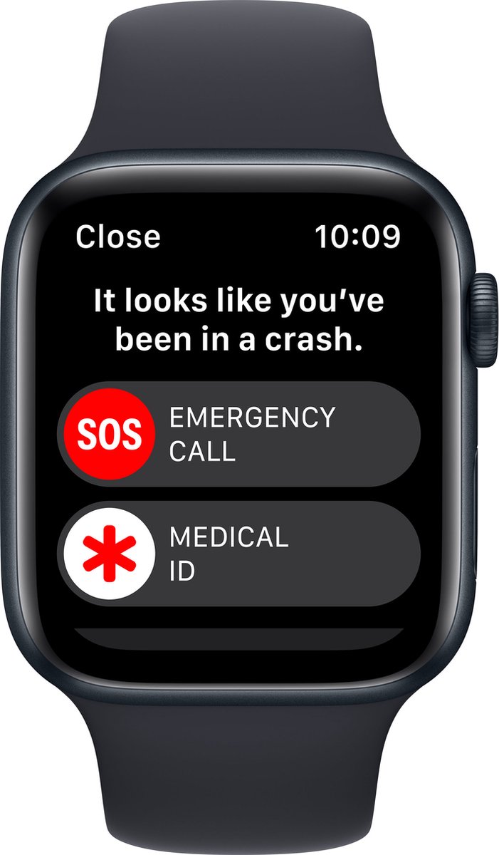 Apple Watch SE 2022 44 mm Middernacht Aluminium