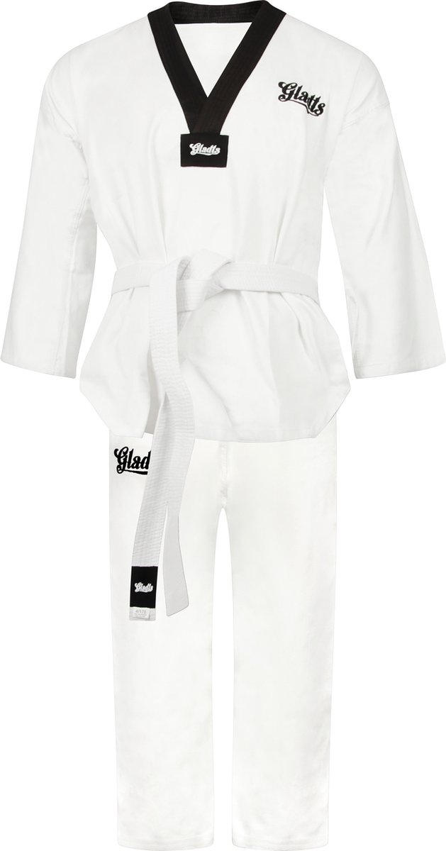 Gladts taekwondo pak kind - kinderen - maat 130cm