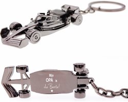 Formule 1 Sleutelhanger Met Gravering - Mijn Opa Is De Beste