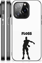 Telefoontas iPhone 14 Pro Smartphone Hoesje met Zwarte rand Floss Fortnite