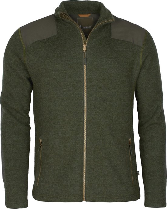 Lappland Gevilt Wollen Vest - Green Melange