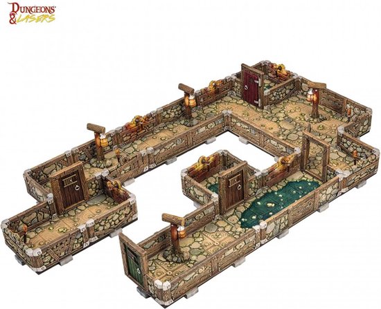 Afbeelding van het spel Dungeons and Lasers - Dwarven Mine - RPG Terrein - Roleplaying Games - Geschikt voor DND 5E