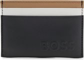 Hugo Boss BOSS Porte-cartes pour hommes en similicuir - Zwart