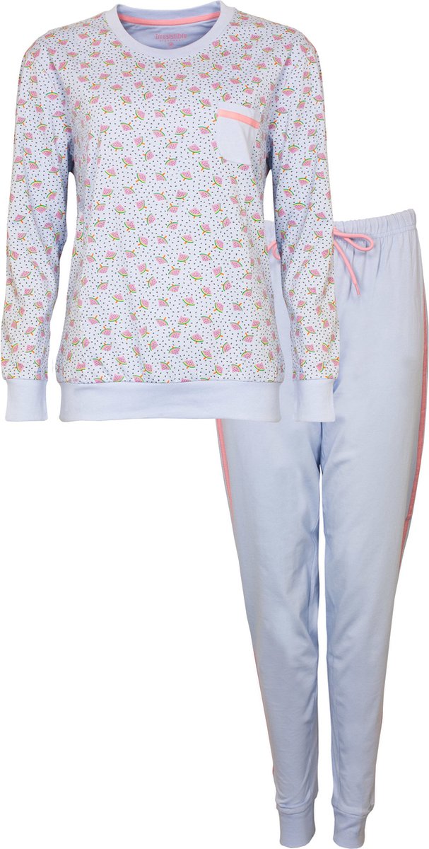Irresistible Dames Pyjama - 100% Katoen - Licht Blauw