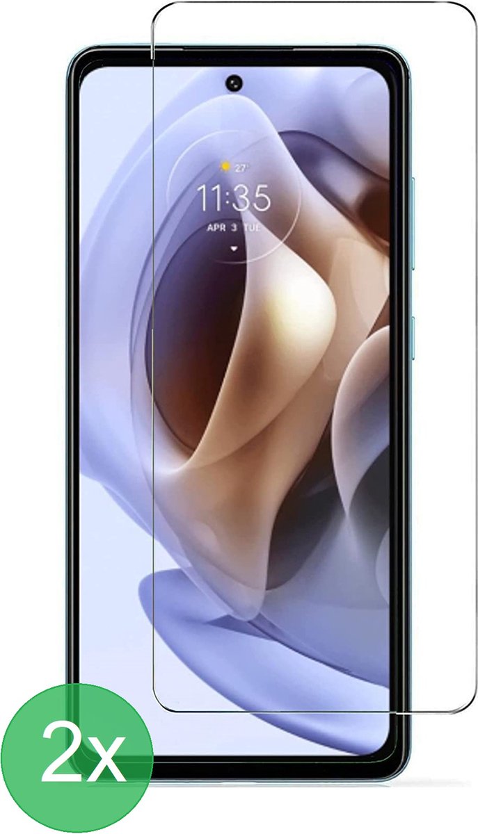 Geschikt Voor: Motorola Moto G31 / G41 / G71 5G Screenprotector 2x - screen protector - glas - bescherm - beschermglas - ZT Accessoires