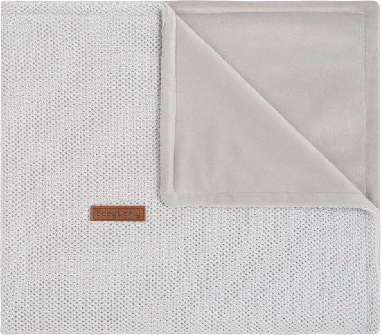 Baby's Only Ledikantdeken soft Classic - zilvergrijs