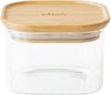Boîte de Conservation Fraîcheur, Bamboe, Carrée, 500 ML - Pebbly