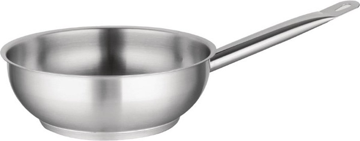 Conische RVS Sauteuse - 24cm - Vogue M923 - Horeca & Professioneel
