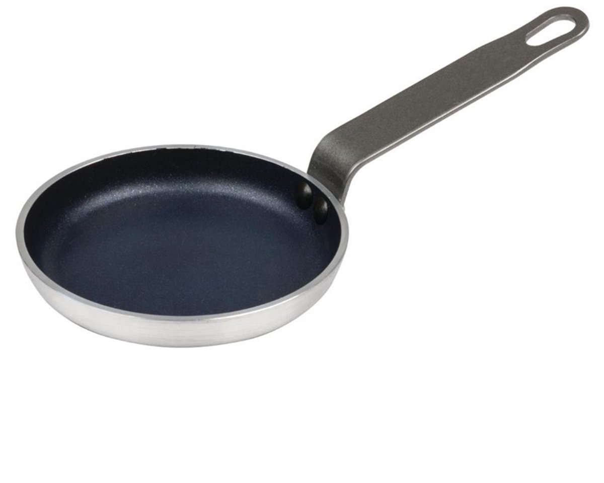 Anti-Aanbak Aluminium Blinis Pan - 12cm - Vogue T358 - Horeca & Professioneel