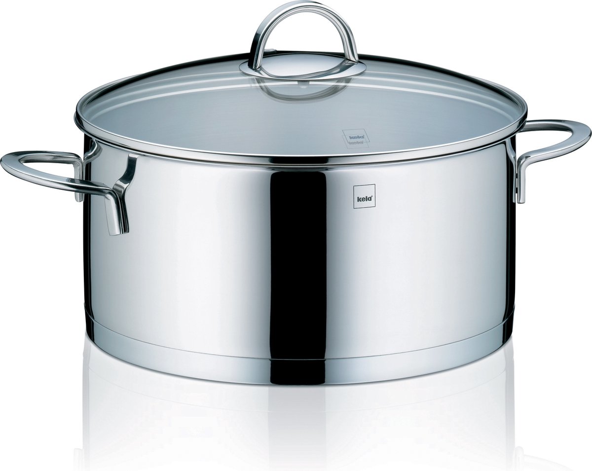 Kookpan laag 24 cm - RVS - Kela | Cailin