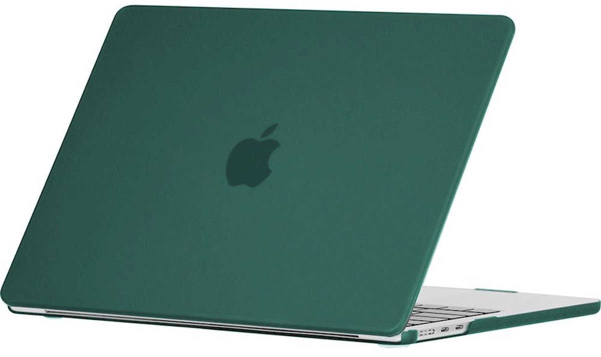 Mobigear Laptophoes geschikt voor Apple MacBook Air 13 Inch (2022-2025) Hoes Hardshell Laptopcover MacBook Case | Mobigear Matte - Groen - Model A2681 / A3113 / A3240