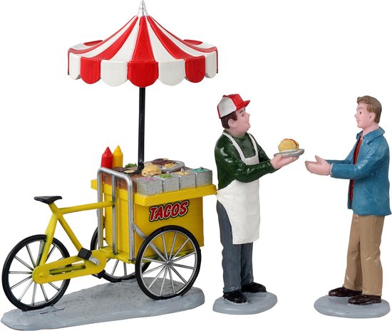 Lemax - Taco Cart, Set Of 3 - Kersthuisjes & Kerstdorpen