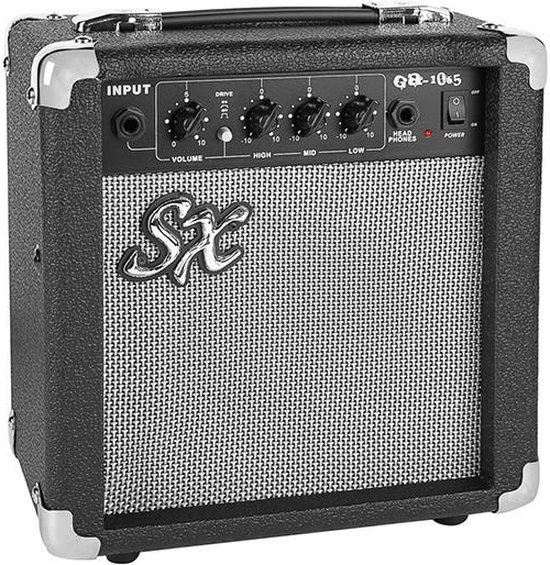 Guitare électrique 3/4 LA Avec Mini Ampli - Pack Débutant Rouge, Corps Paulownia, Housse Et Accessoires Inclus