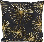 Fireworks / Vuurwerk Kussenhoes | Katoen/Polyester | 45 x 45 cm | Zwart/Goud