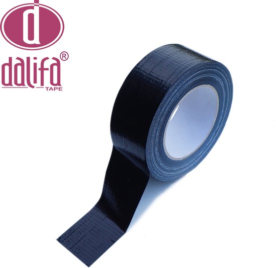 Foto: Ducttape zwart plakband reparatietape steentape textieltape gaffertape 48 mm x 50 mtr meterprijs vanaf slechts 10 cent de goedkoopste ducttape hoge kwaliteit 