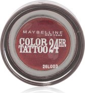 Maybelline Color Tattoo 24HR oogschaduw in potje, Metallic Pomegranate, roze met glinstering.